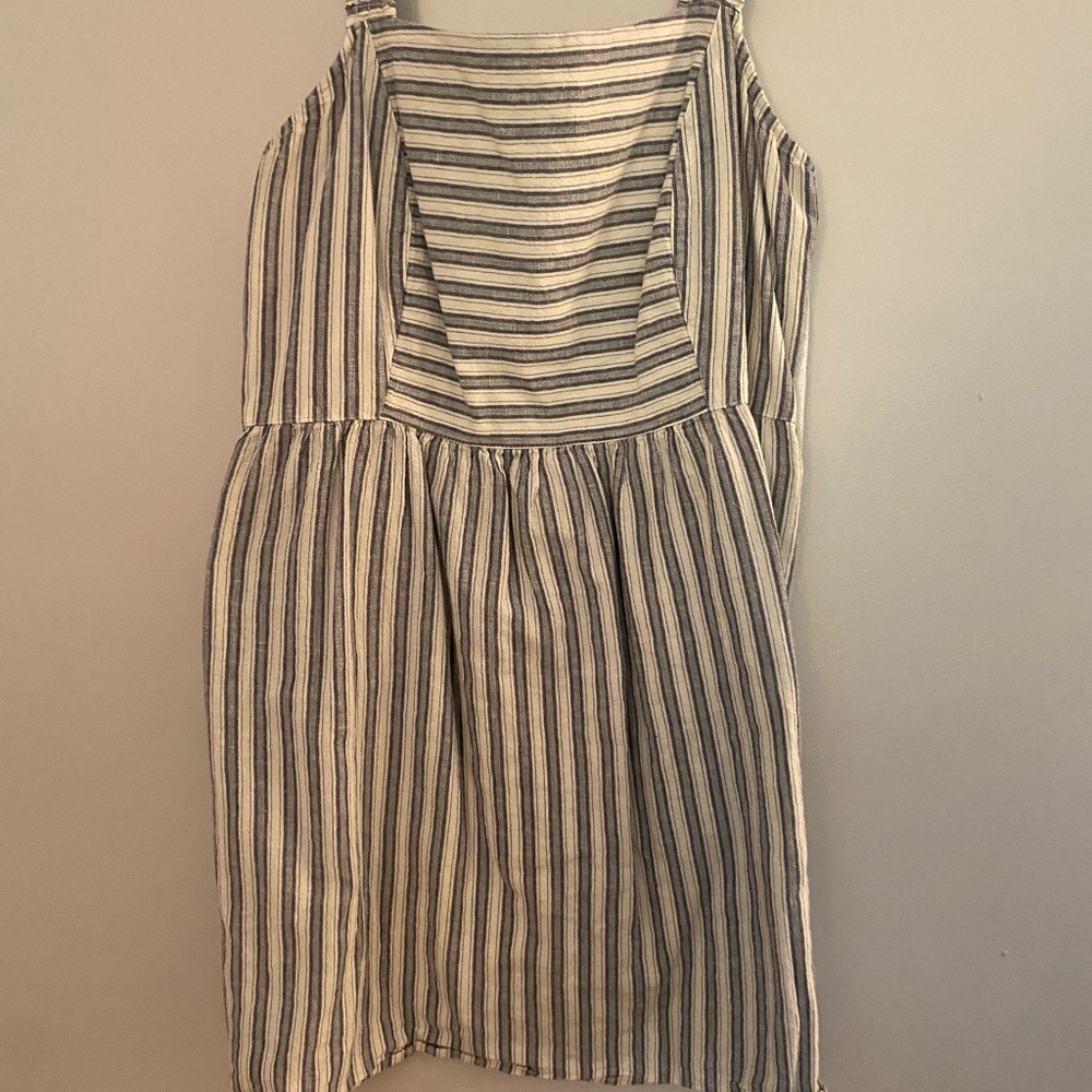 Maurice’s, XL, blue & white striped dress
